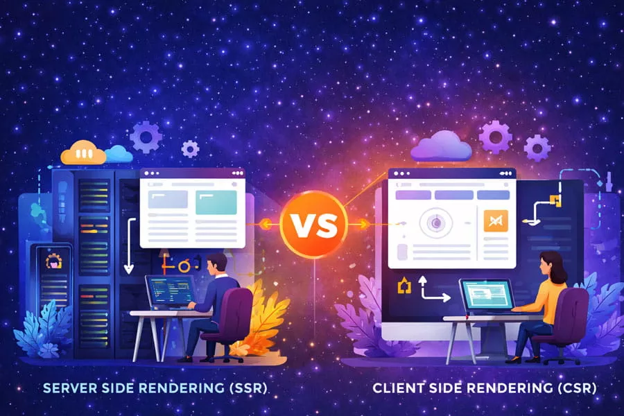Server Side Rendered vs Client Side Rendered Pages